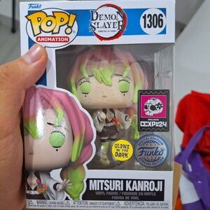 Funko Pop! Mitsuri Kanroji #1306 GITD CCXP MX Exclusive STICKER CON